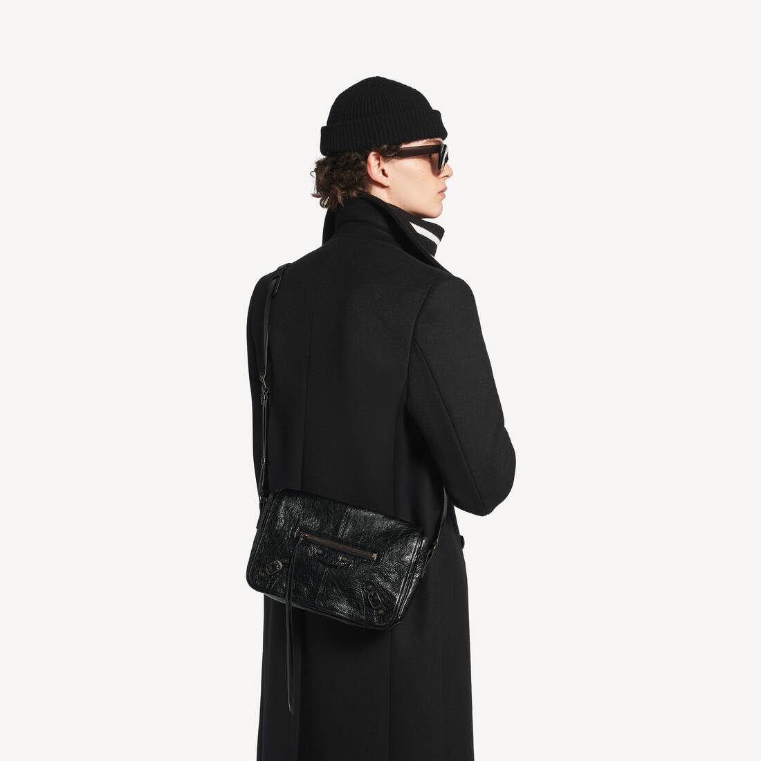 Bolso Mensajero Con Solapa Le City Peque&ntilde;o para Hombre en Negro | Balenciaga Espa&ntilde;a ES - Image 6