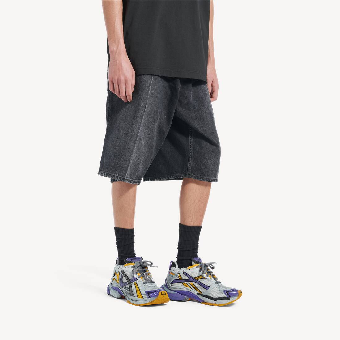 Zapatillas Runner para Hombre en Violeta/naranja/gris | Balenciaga Estados Unidos ES - Image 7