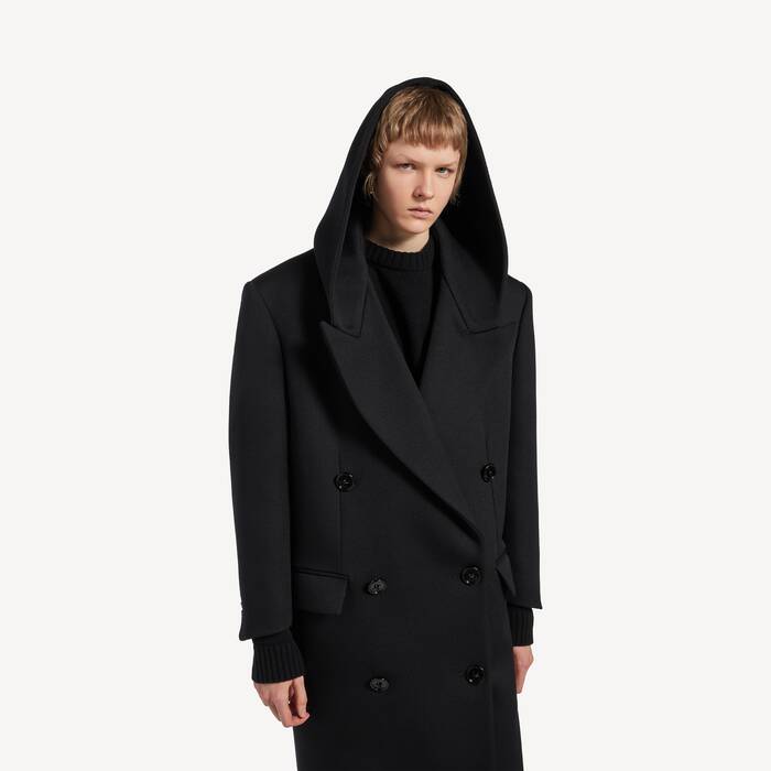 ブラック の ウィメンズ フード付きマキシコート  - ウィメンズ | Balenciaga 日本 JA - Image 3