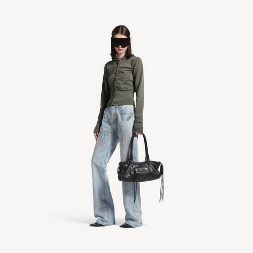 loop sports icon high rib zip-up hoodie