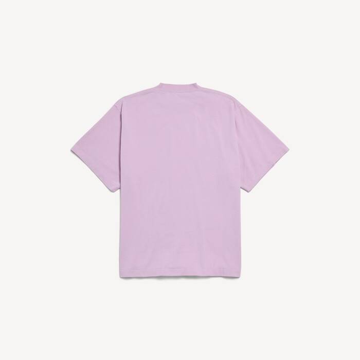 Women's Vintage Surfer Oversized T-shirt in Old Pink - Women | Balenciaga Netherlands EN - Image 2