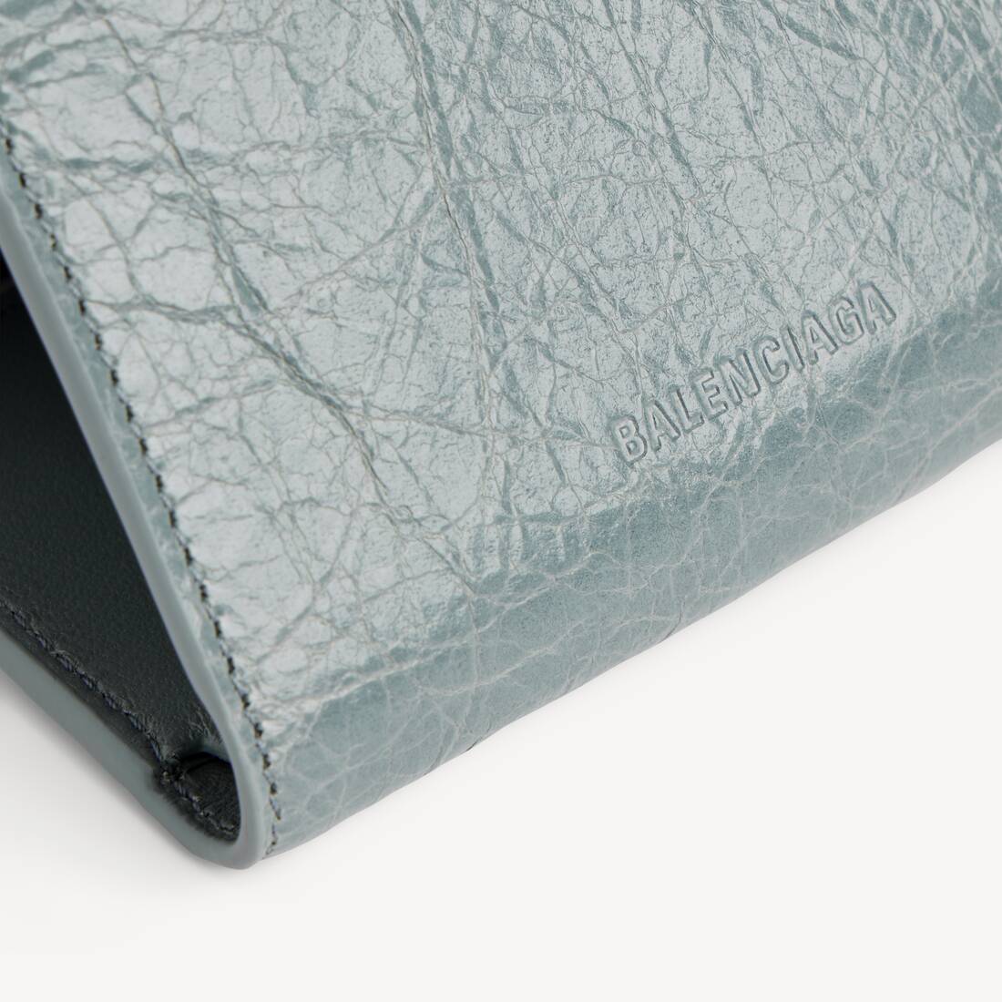 Women's Le City Mini Wallet in Blue Grey | Balenciaga Czech Republic EN - Image 5