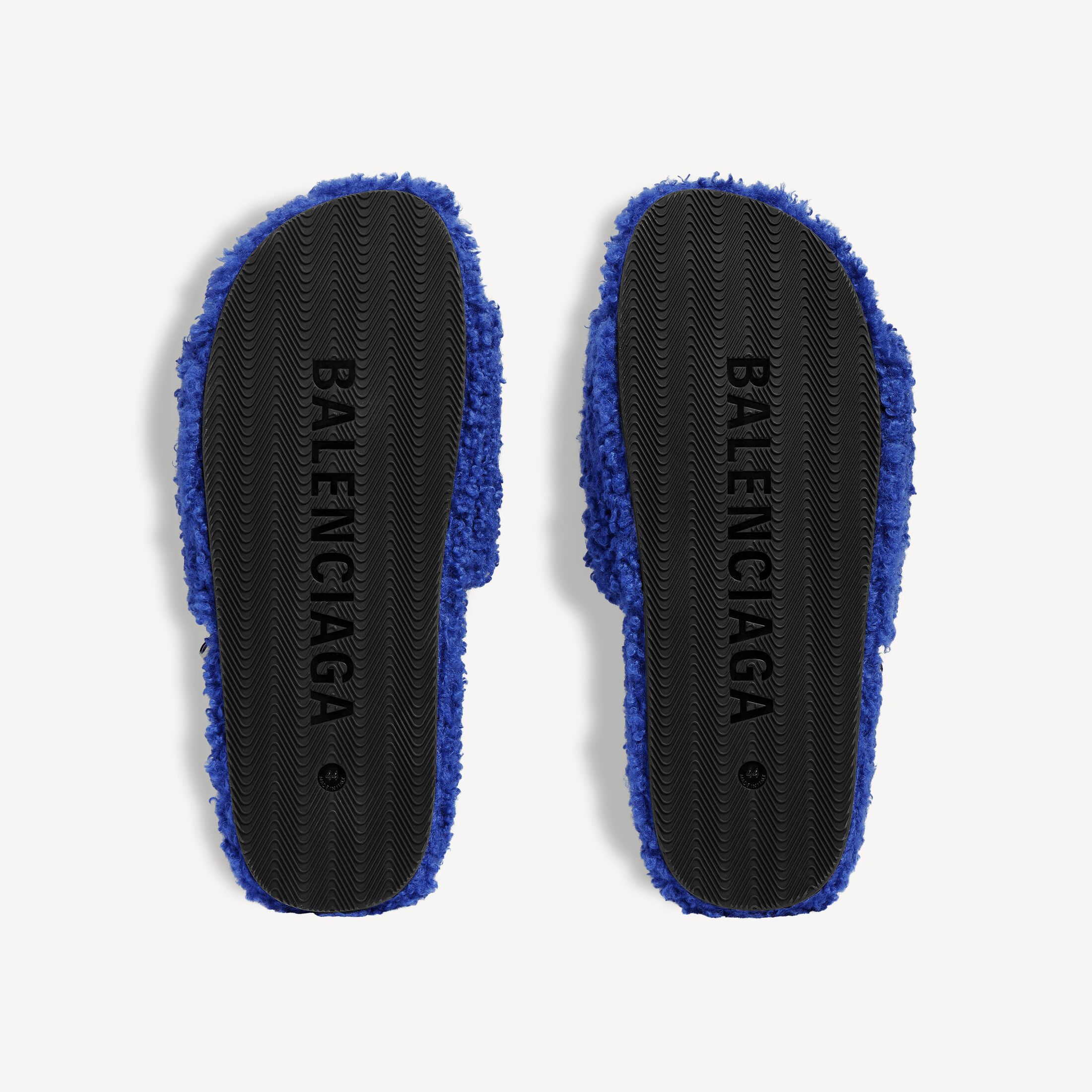 발렌시아가 남성 발렌시아가 | NBA 콜라보레이션 퍼리 오픈 뮬 블루/화이트 654747W14C54094