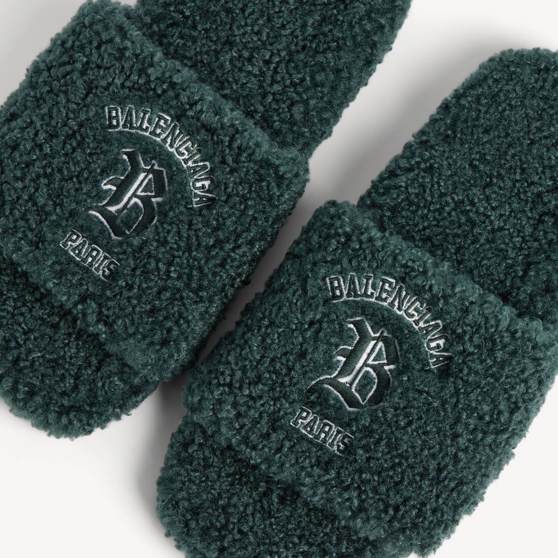 ボトル グリーン の メンズ Furry オープンミュール | Balenciaga 日本 JA - Image 3