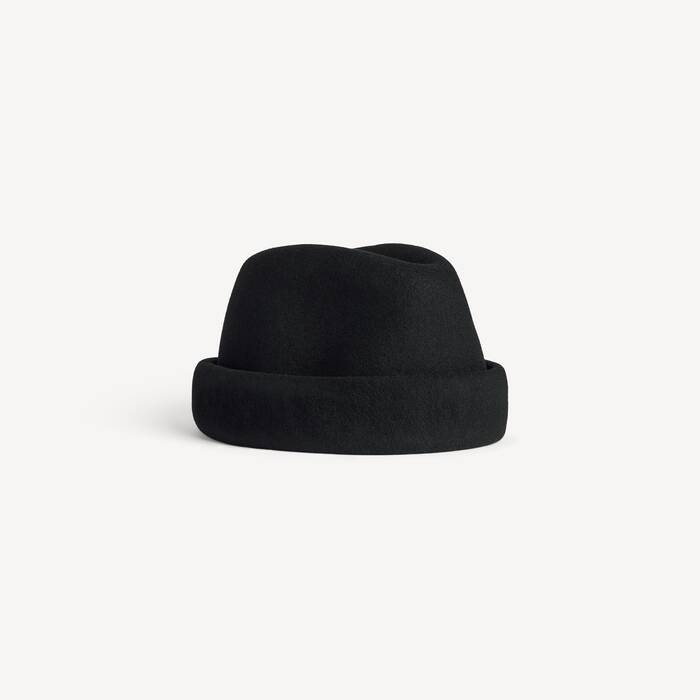 Sombrero De Fieltro para Hombre en Negro - Hombre | Balenciaga Espa&ntilde;a ES - Image 3