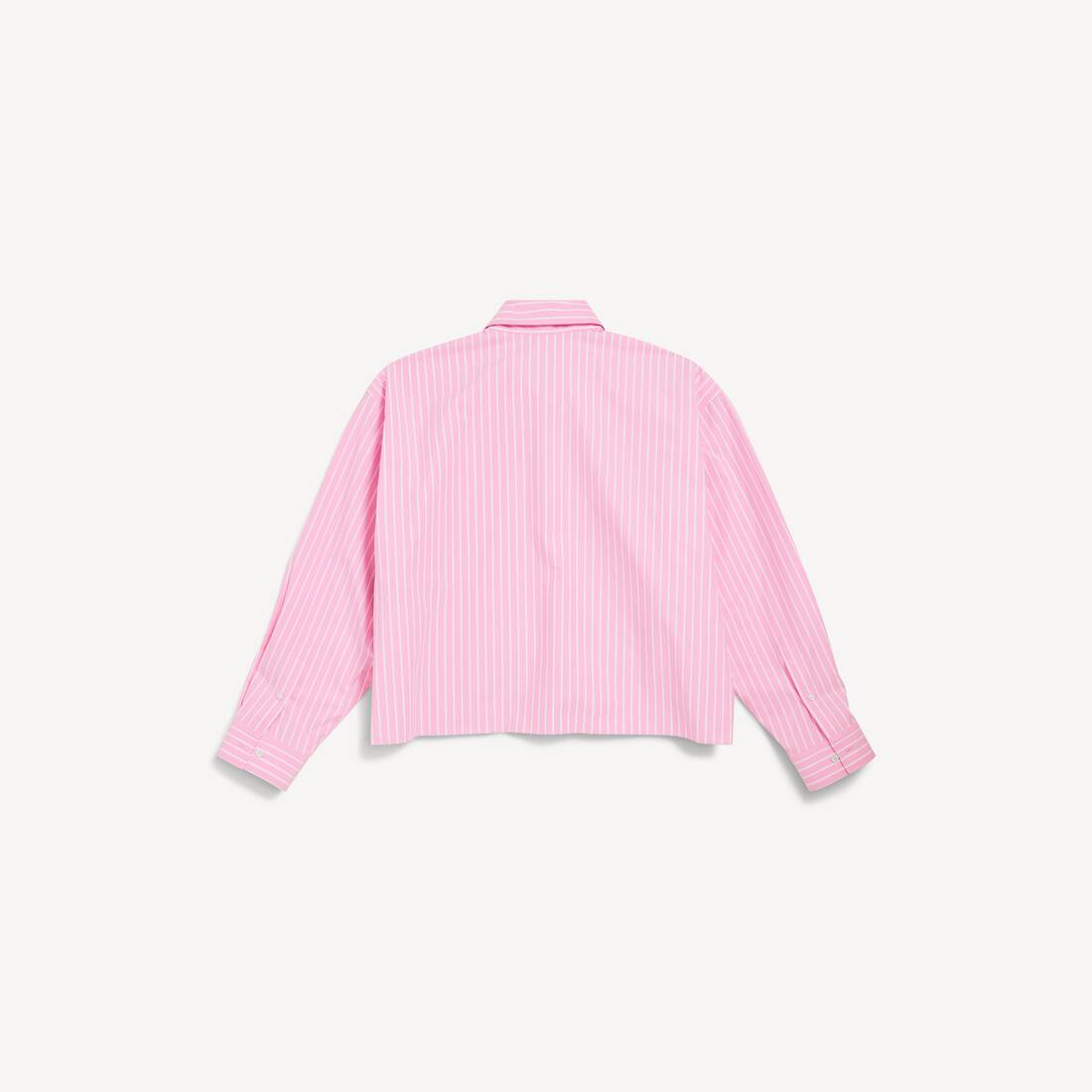 Ela's Camisa Dobrada em Rosa/branco | Balenciaga Brasil PT - Image 2