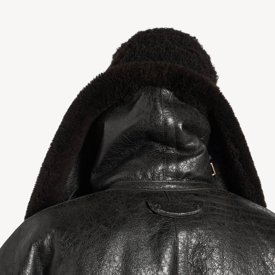 Men's High Collar Jacket in Brown | Balenciaga Thailand EN - Image 6