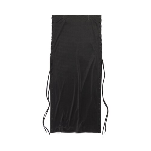 レースアップ maxi スカート