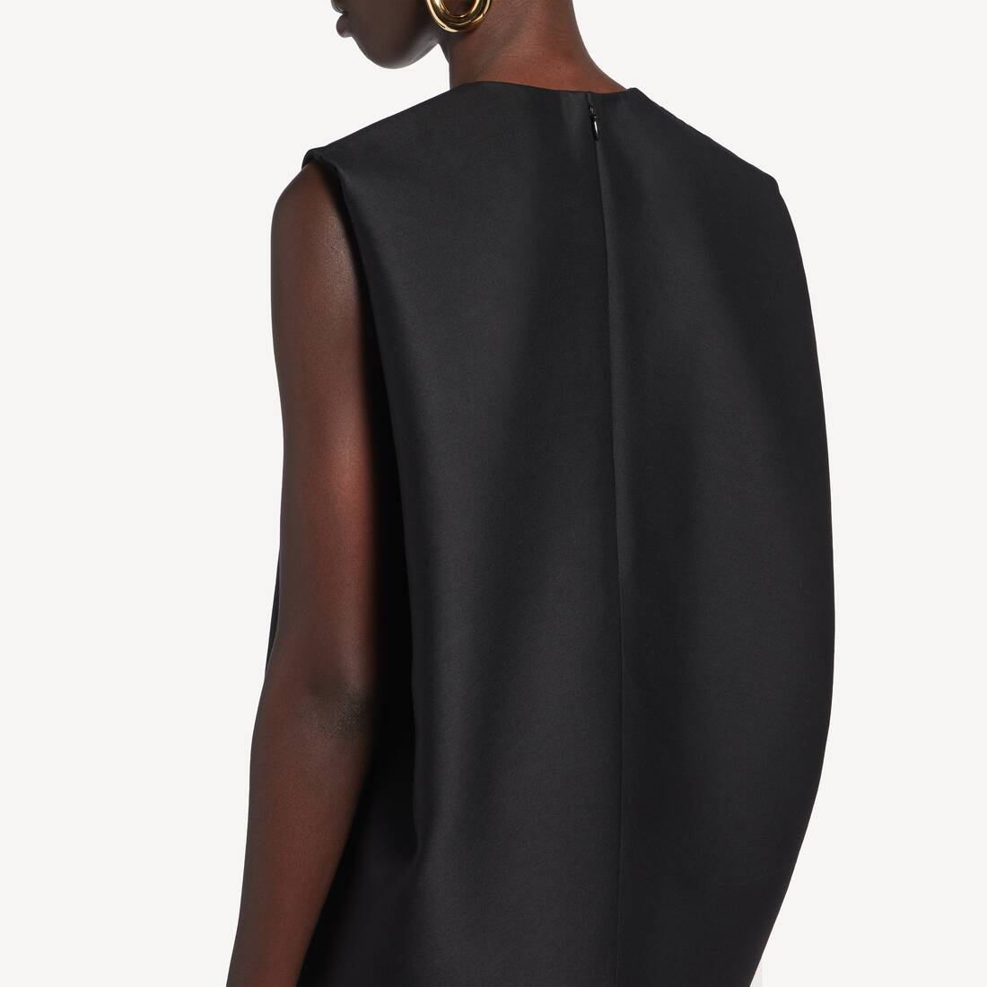 Women's Mini Cocoon Dress in Black | Balenciaga United States EN - Image 6