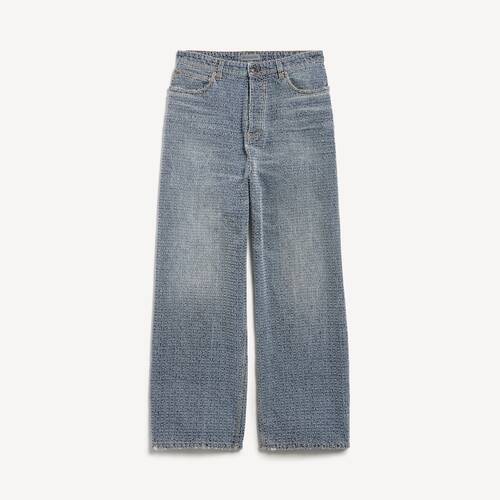 jeans denim stitch baggy