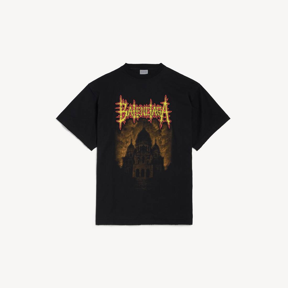 BALENCIAGA SACRÉ COEUR OVERSIZED T-SHIRT – Black