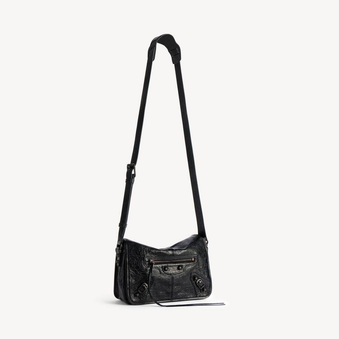 Bolso Mensajero Con Solapa Le City Peque&ntilde;o para Hombre en Negro | Balenciaga Espa&ntilde;a ES - Image 2