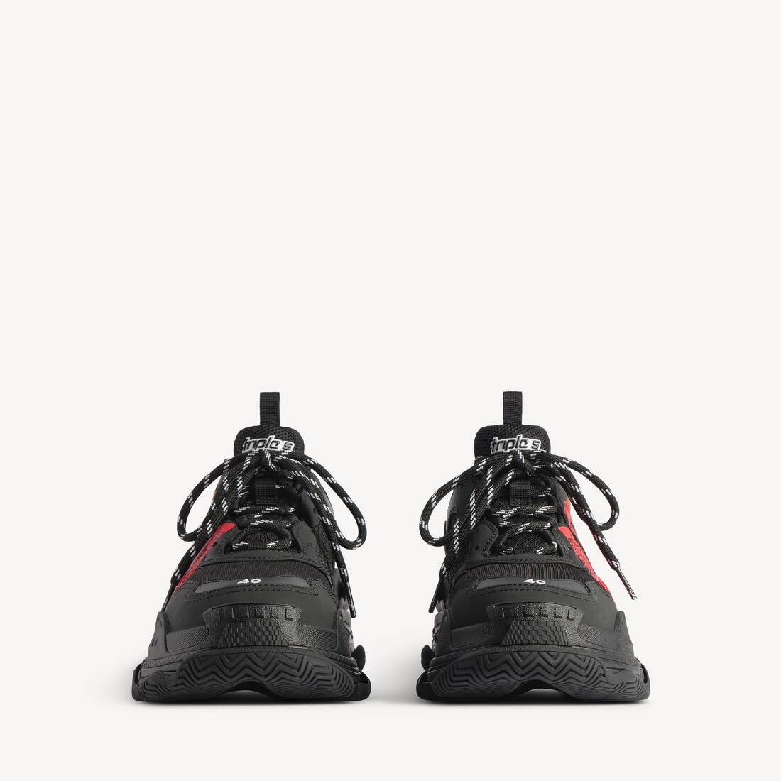 Sneaker Triple&nbsp;s pour Femme en Noir/rouge | Balenciaga Belgique FR - Image 3