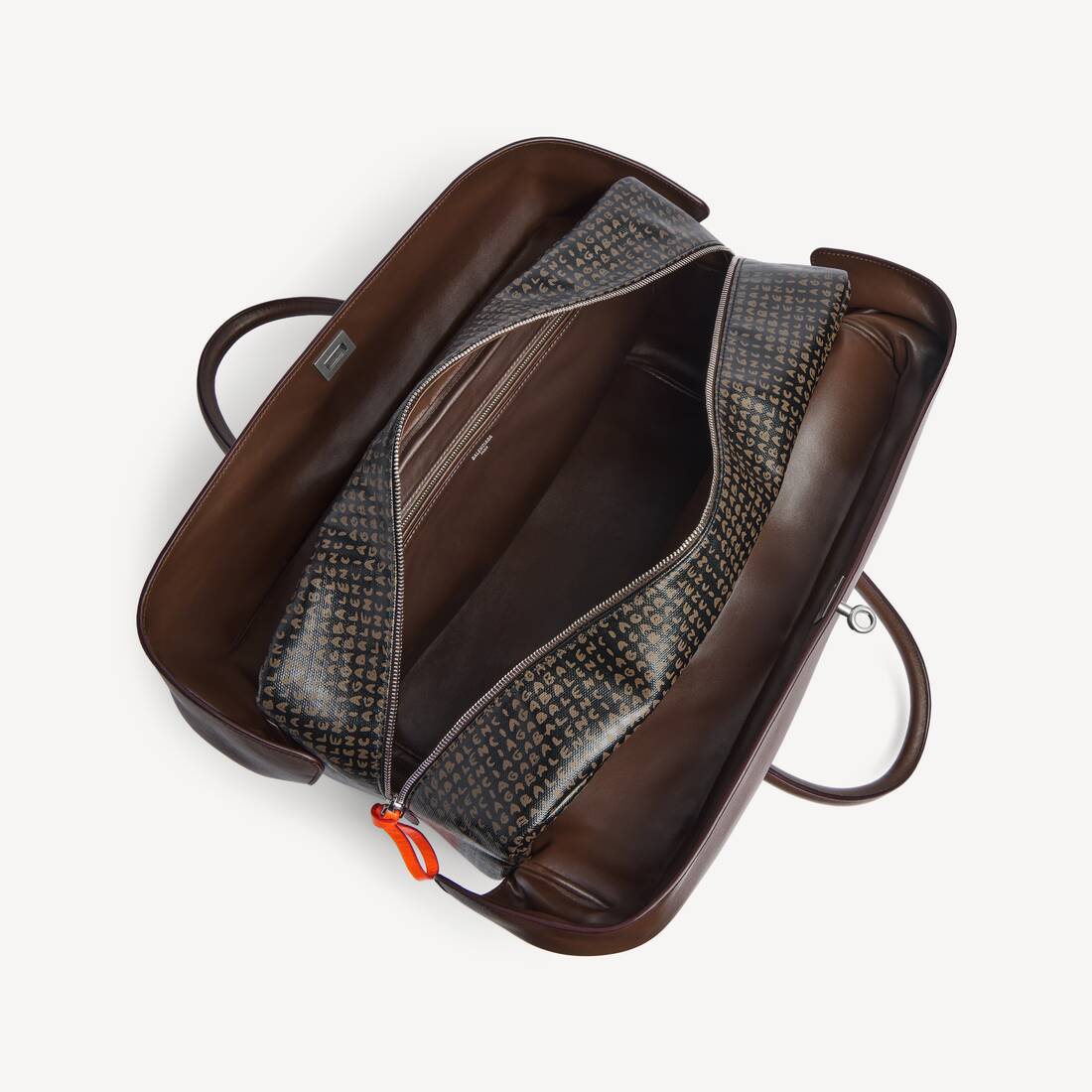 Sac Bowling Le 7 Grand pour Homme en Noir/marron | Balenciaga Belgique FR - Image 5