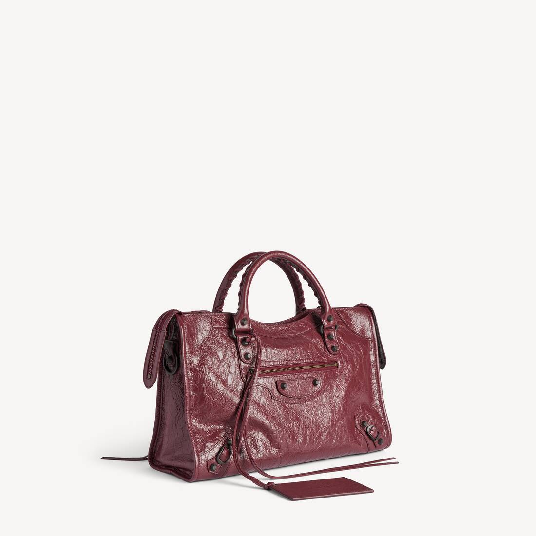 Le City Tasche Mittelgro&szlig; f&uuml;r Damen in Dunkles Burgunderrot | Balenciaga Deutschland DE - Image 2