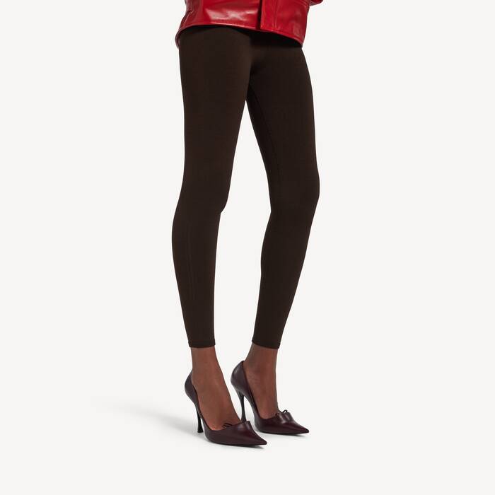 Techwear Leggings f&uuml;r Damen in Dunkelbraun - Damen | Balenciaga Deutschland DE - Image 3