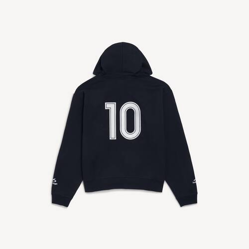 soccer oversized zip-up hoodie
