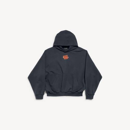hoodie taped balenciaga back fit medium