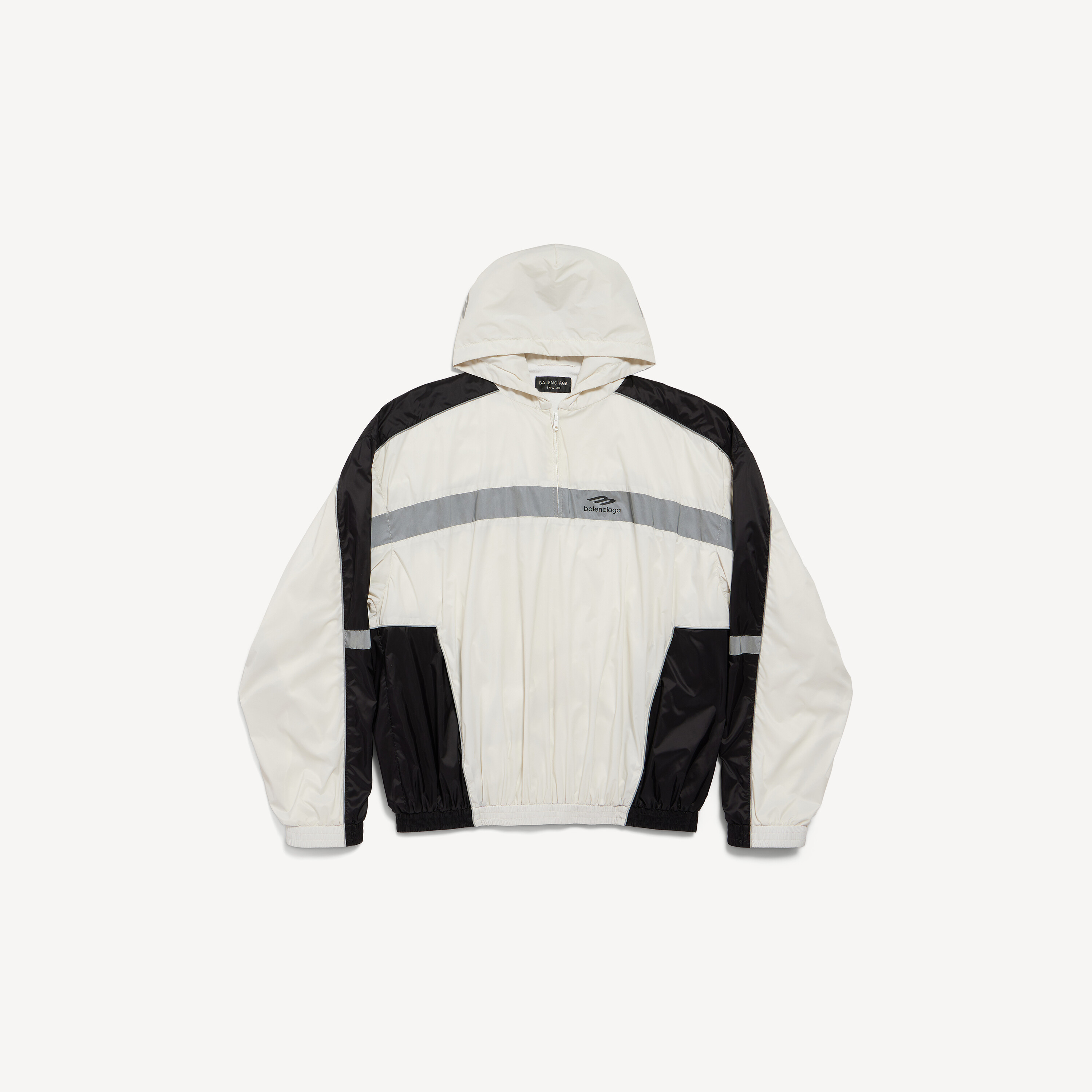 Men's 3b Sports Icon Ski Tracksuit Hoodie in Chalky White/black