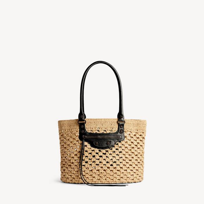 Women's Le City Basket Medium in Natural/black - Women | Balenciaga Australia EN - Image 1