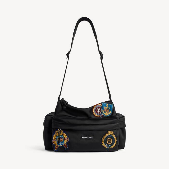 Men's Explorer Multipocket Weekender Small in Black/multicolor - Men | Balenciaga Canada EN - Image 1