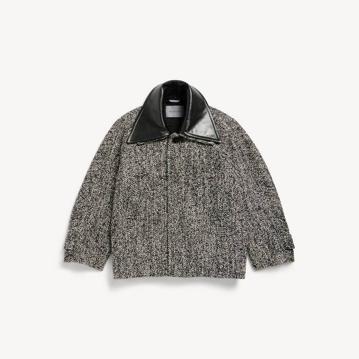 short large cocoon coat