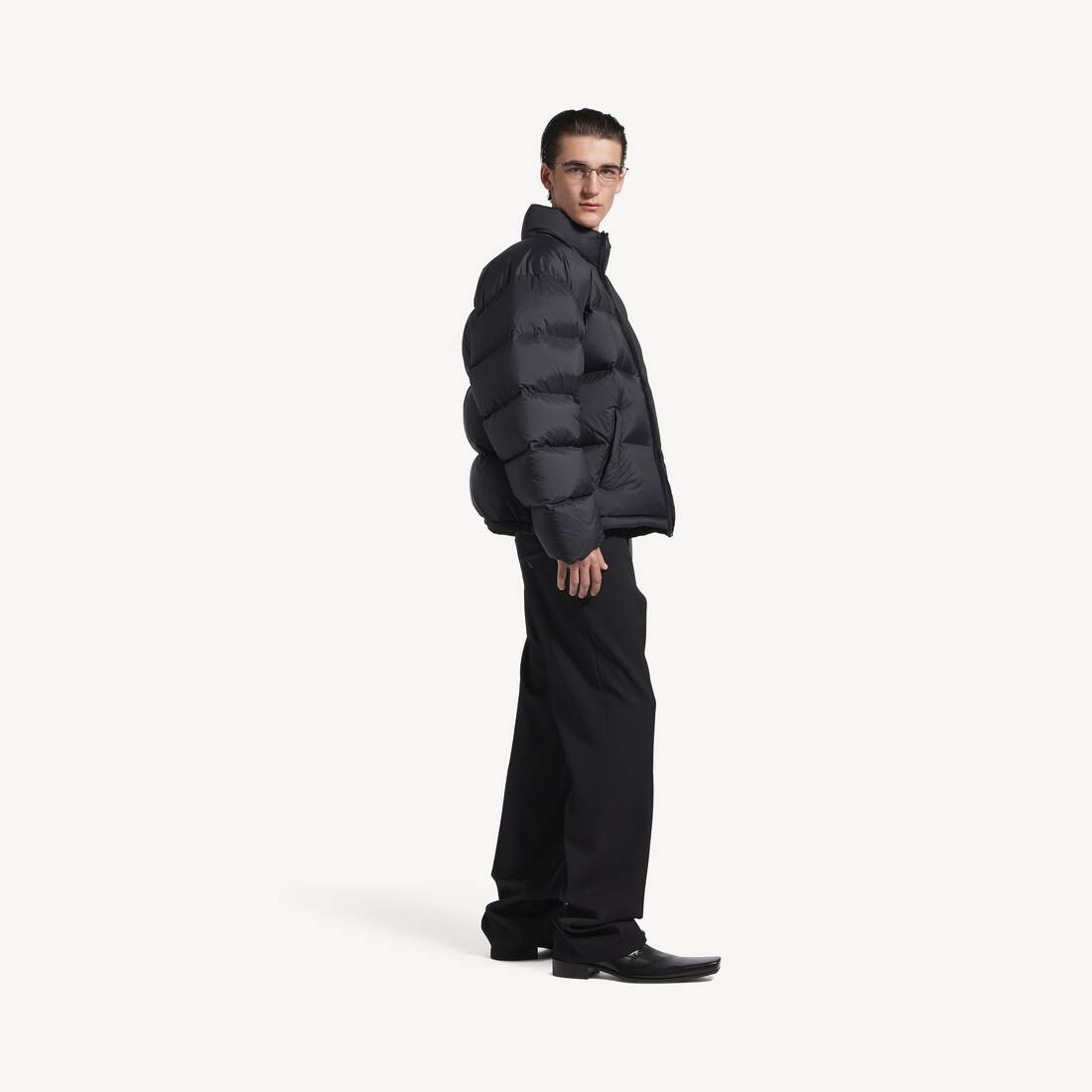 Men's Standard Puffer in Black | Balenciaga United States EN - Image 3