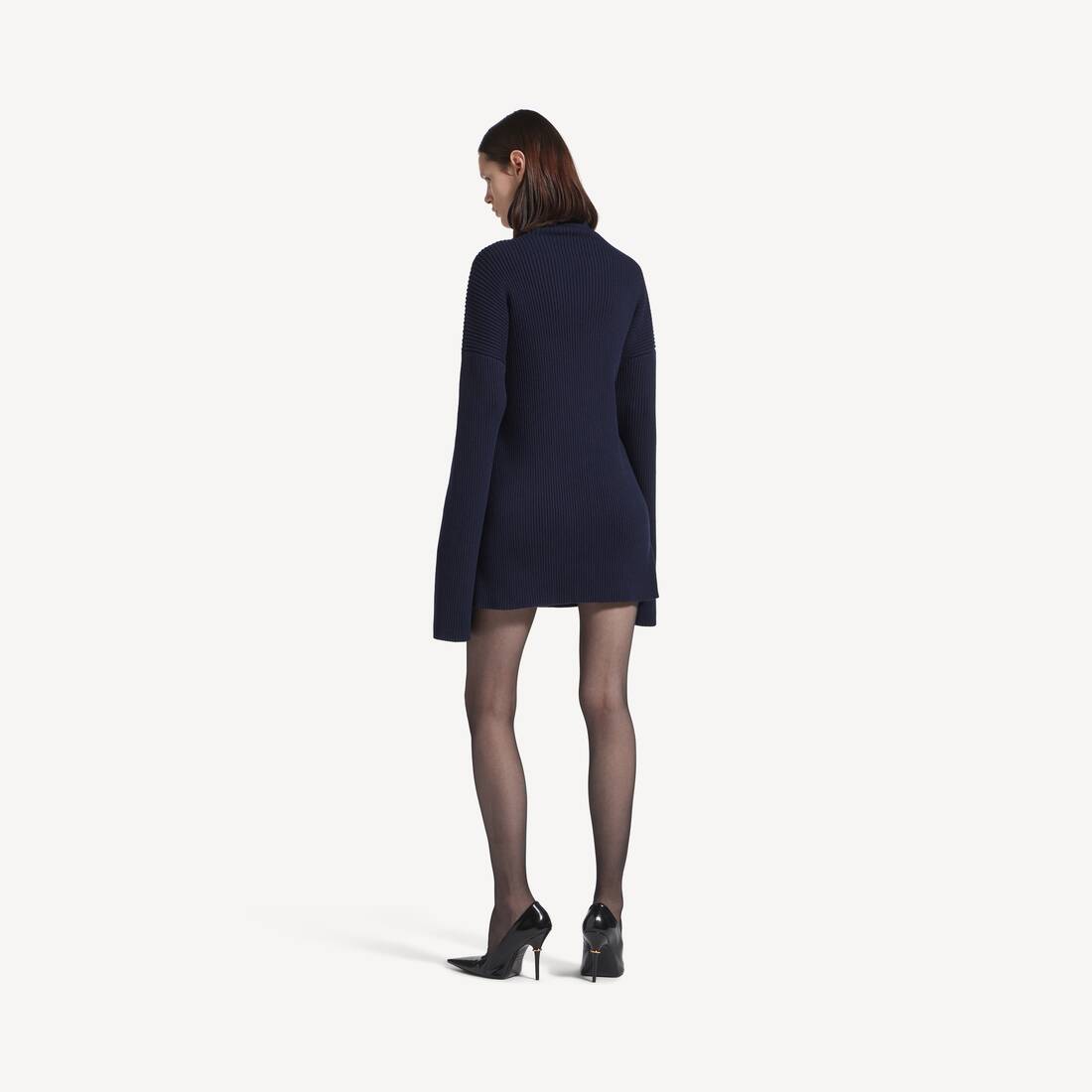 Pinched Minikleid f&uuml;r Damen in Marineblau | Balenciaga Deutschland DE - Image 4