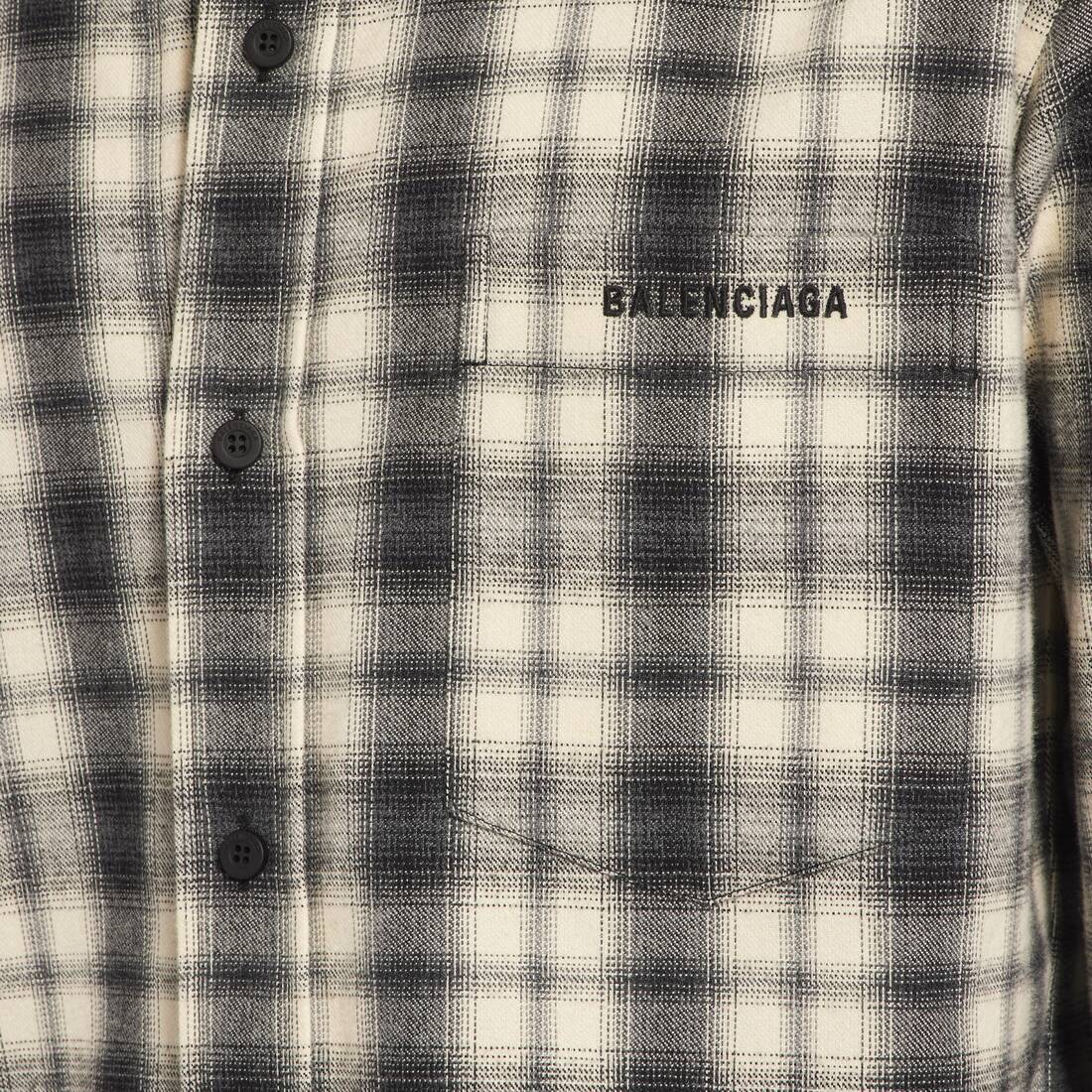 Hemd Normale Passform f&uuml;r Herren in Wei&szlig;/schwarz | Balenciaga Deutschland DE - Image 6
