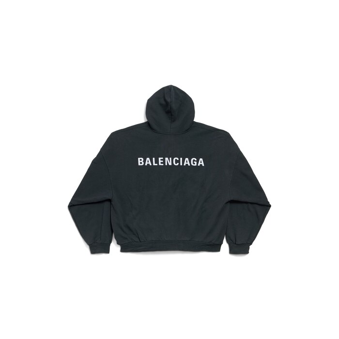 balenciaga back polo hoodie