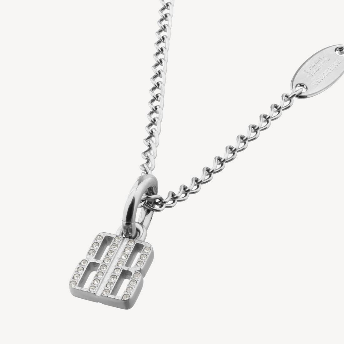 Collier Fin Nano pour Femme en Argent | Balenciaga Luxembourg FR - Image 3