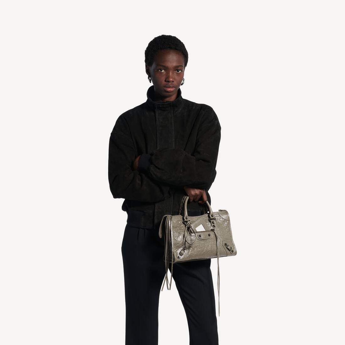 Women's Le City Bag Small in Army Green | Balenciaga United Kingdom EN - Image 8