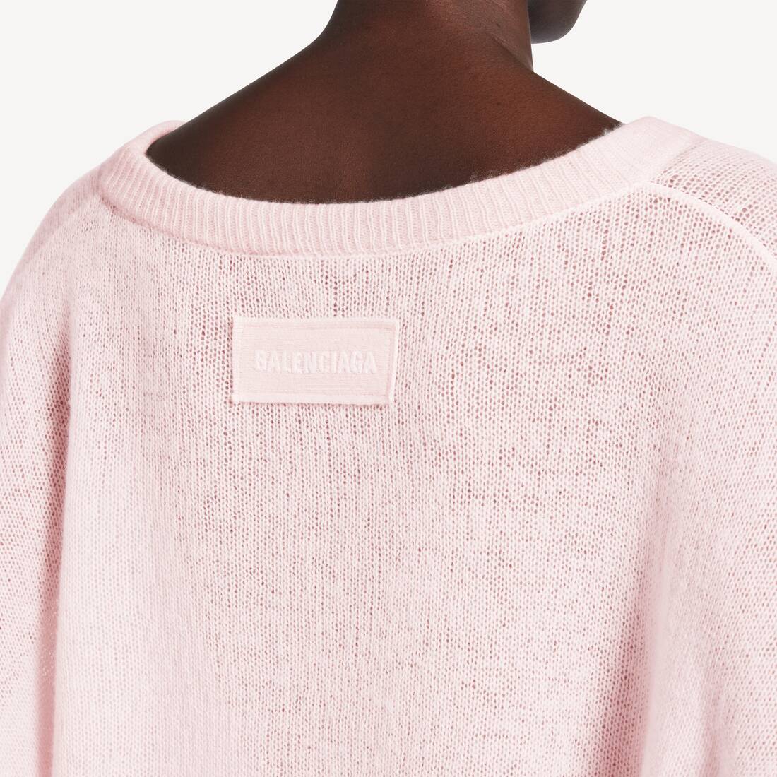 Women's Sweater in Dusty Pink | Balenciaga Sweden EN - Image 6