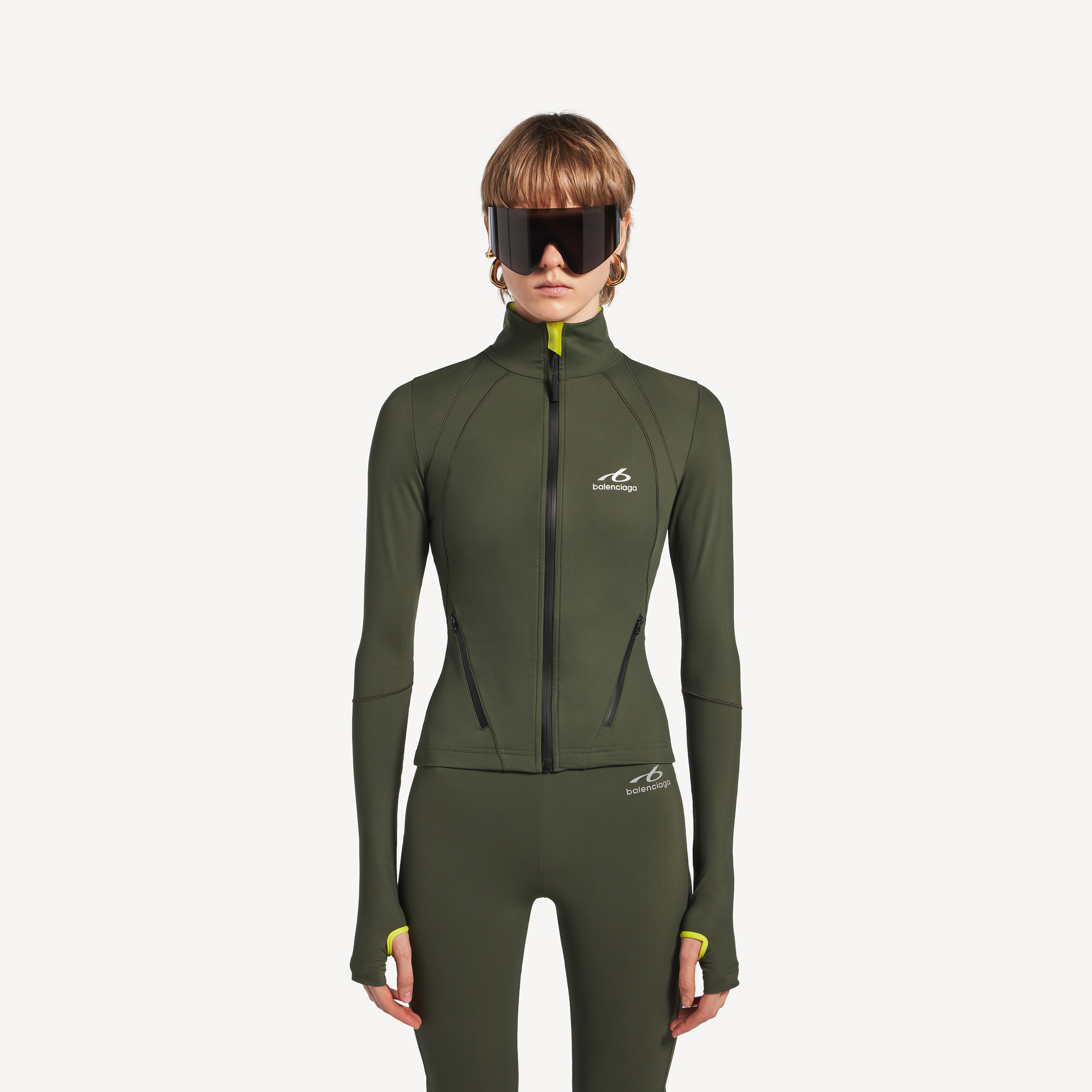 Balenciaga techwear fitted zip-up top