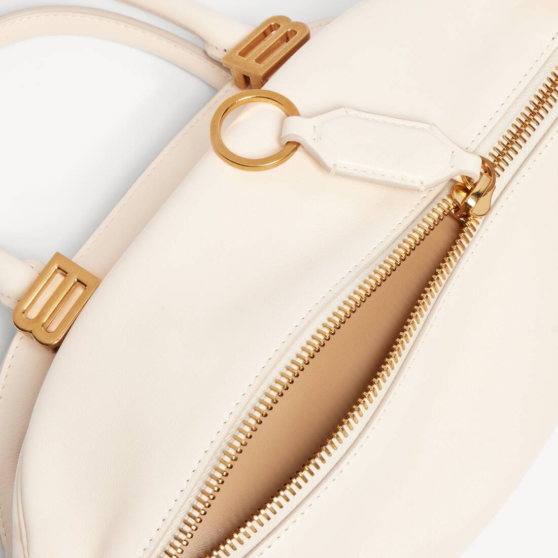 Women's Bolero Bowling Bag Mini in Cream | Balenciaga Bulgaria EN - Image 6
