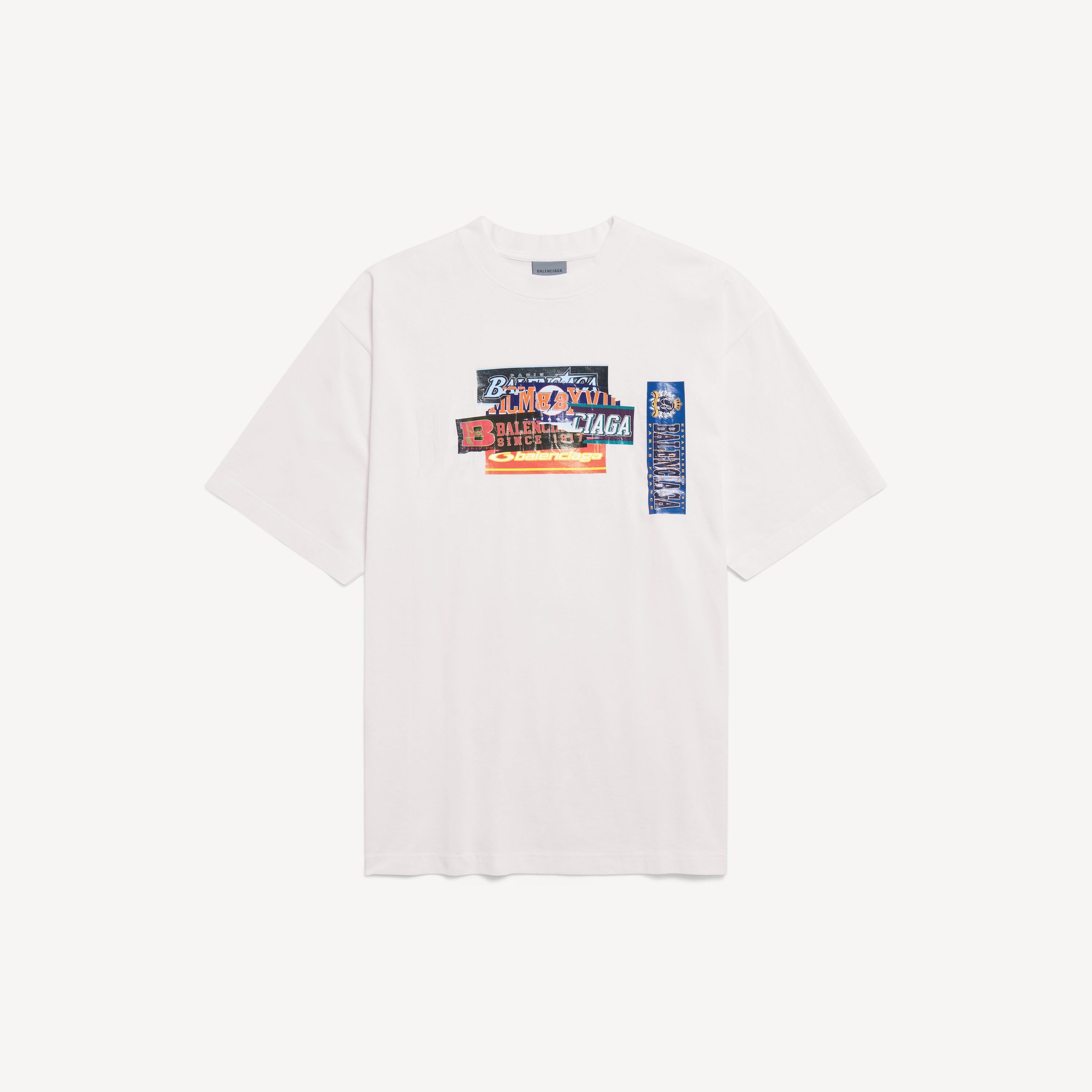 New balenciaga back tシャツ ミディアムフィット