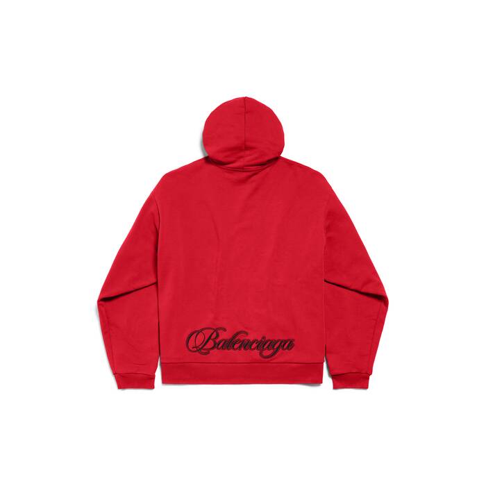 cursive oversized hoodie