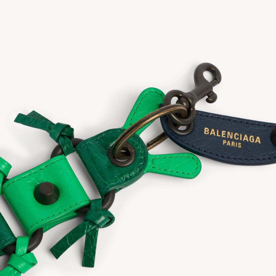 Men's Le City Caterpillar Keychain/charm in Acid Green | Balenciaga Belgium EN - Image 3