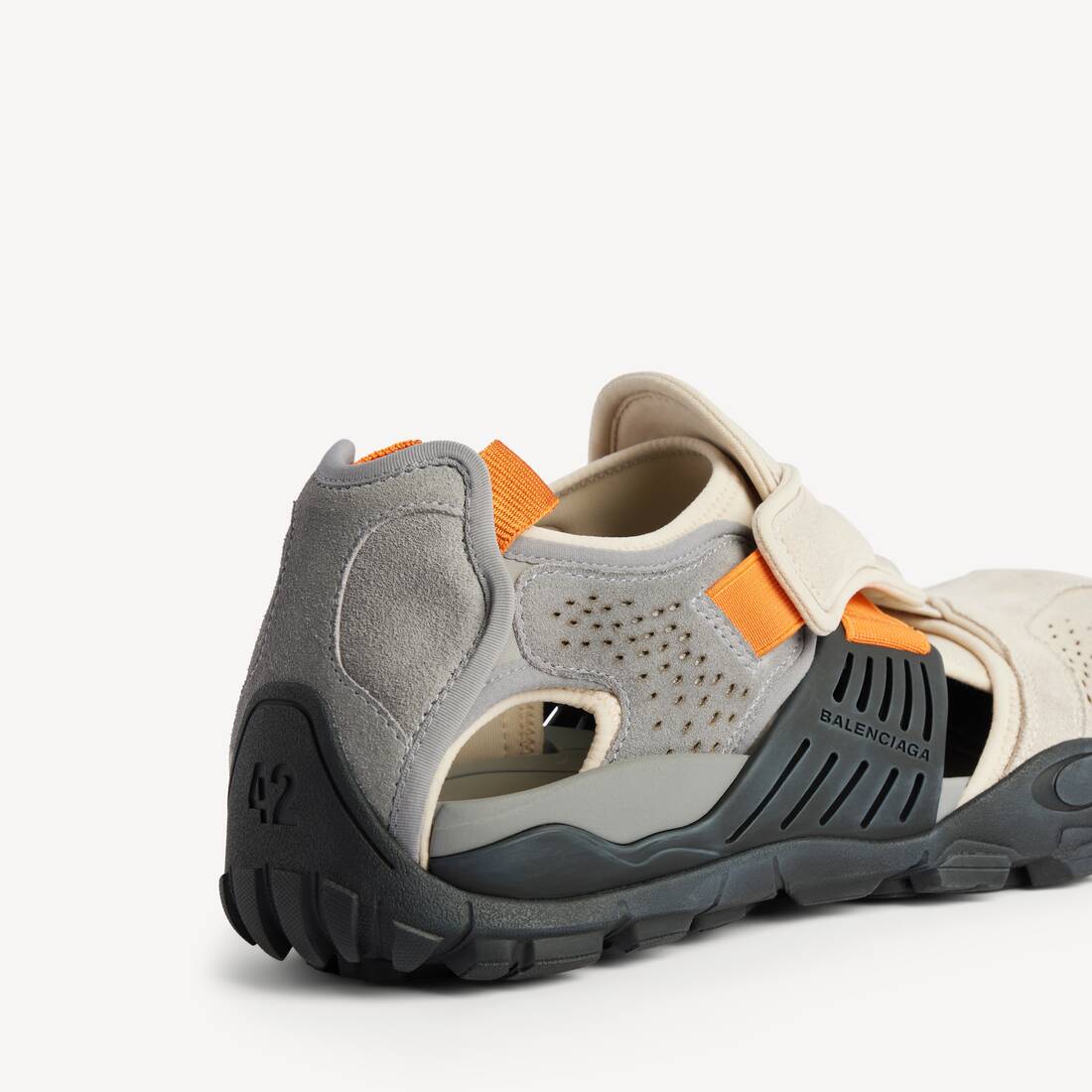 Men's Hike Sandal Sneaker in Grey/beige/orange/black | Balenciaga Canada EN - Image 3