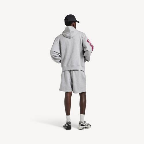 wet brush oversized zip-up hoodie