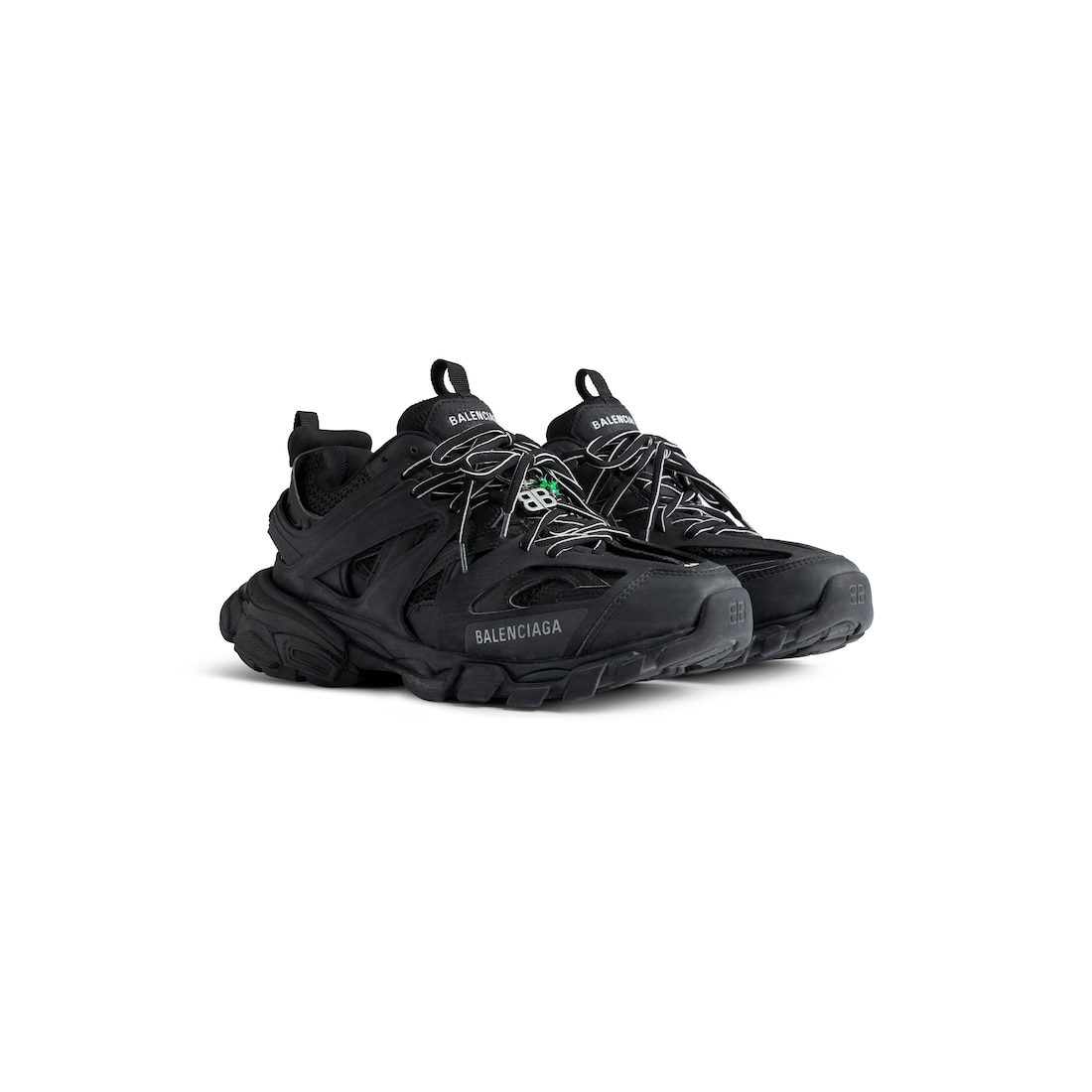 Women's Track Sneaker With Charms in Black