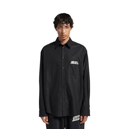 masking tape long sleeve shirt large fit