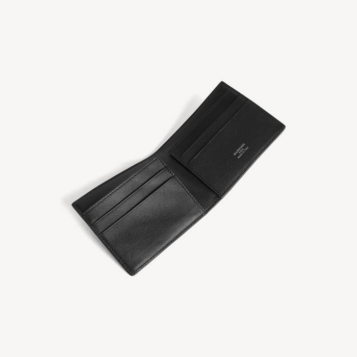 Men's Rodeo Square Folded Wallet  in Black - Men | Balenciaga Portugal EN - Image 3
