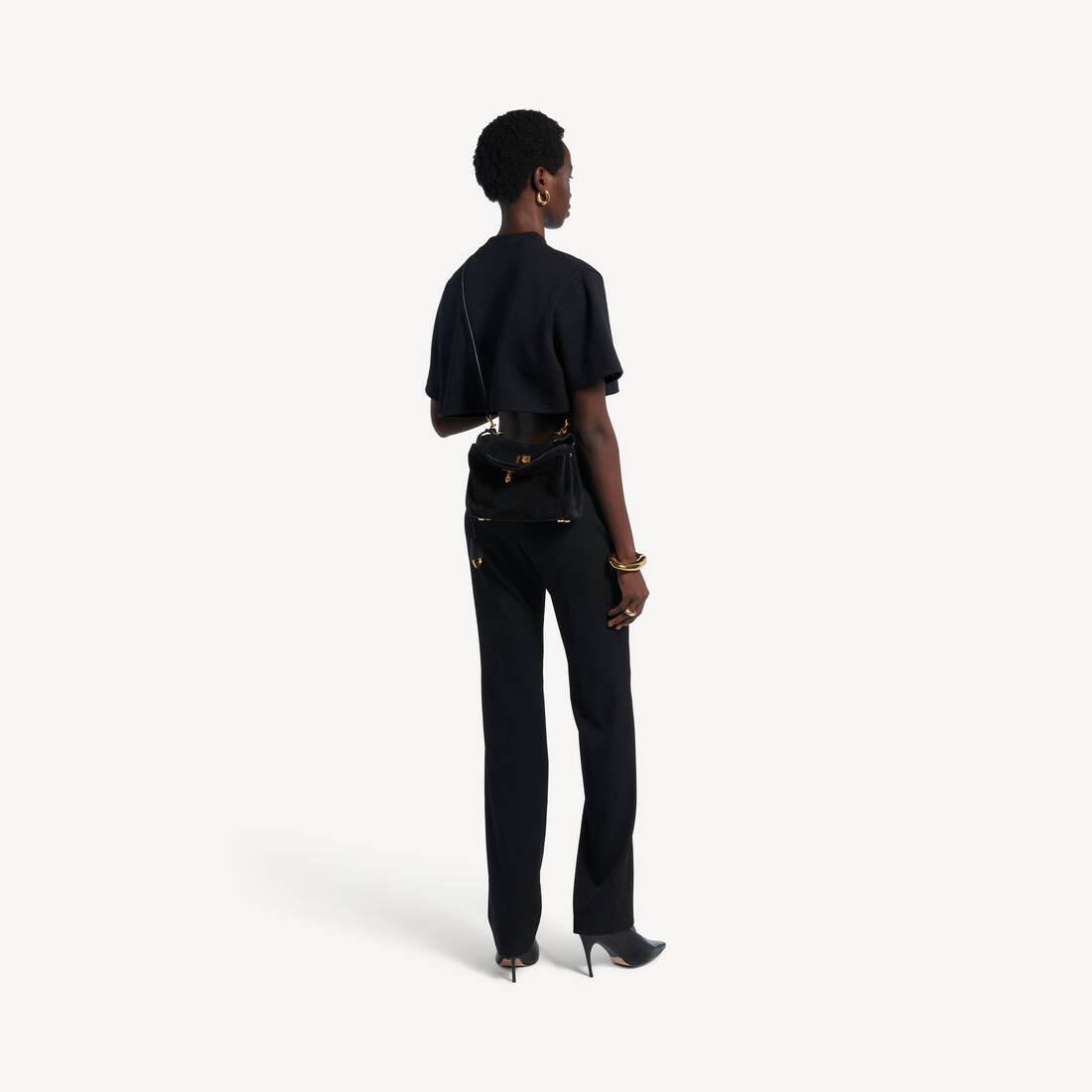 Bolsa De M&atilde;o Rodeo M&iacute;ni para Ela em Preto | Balenciaga Brasil PT - Image 9