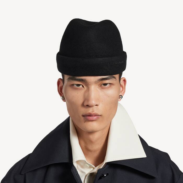 Sombrero De Fieltro para Hombre en Negro - Hombre | Balenciaga Espa&ntilde;a ES - Image 2