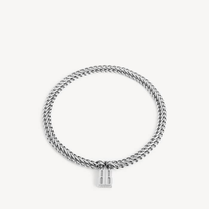 Collier Nano Lock pour Femme en Argent - Femme | Balenciaga Belgique FR - Image 1