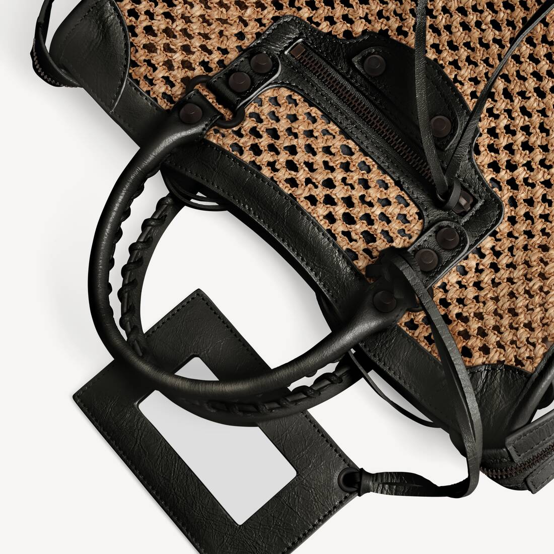 Women's Le City Bag Small in Natural/black | Balenciaga Greece EN - Image 6