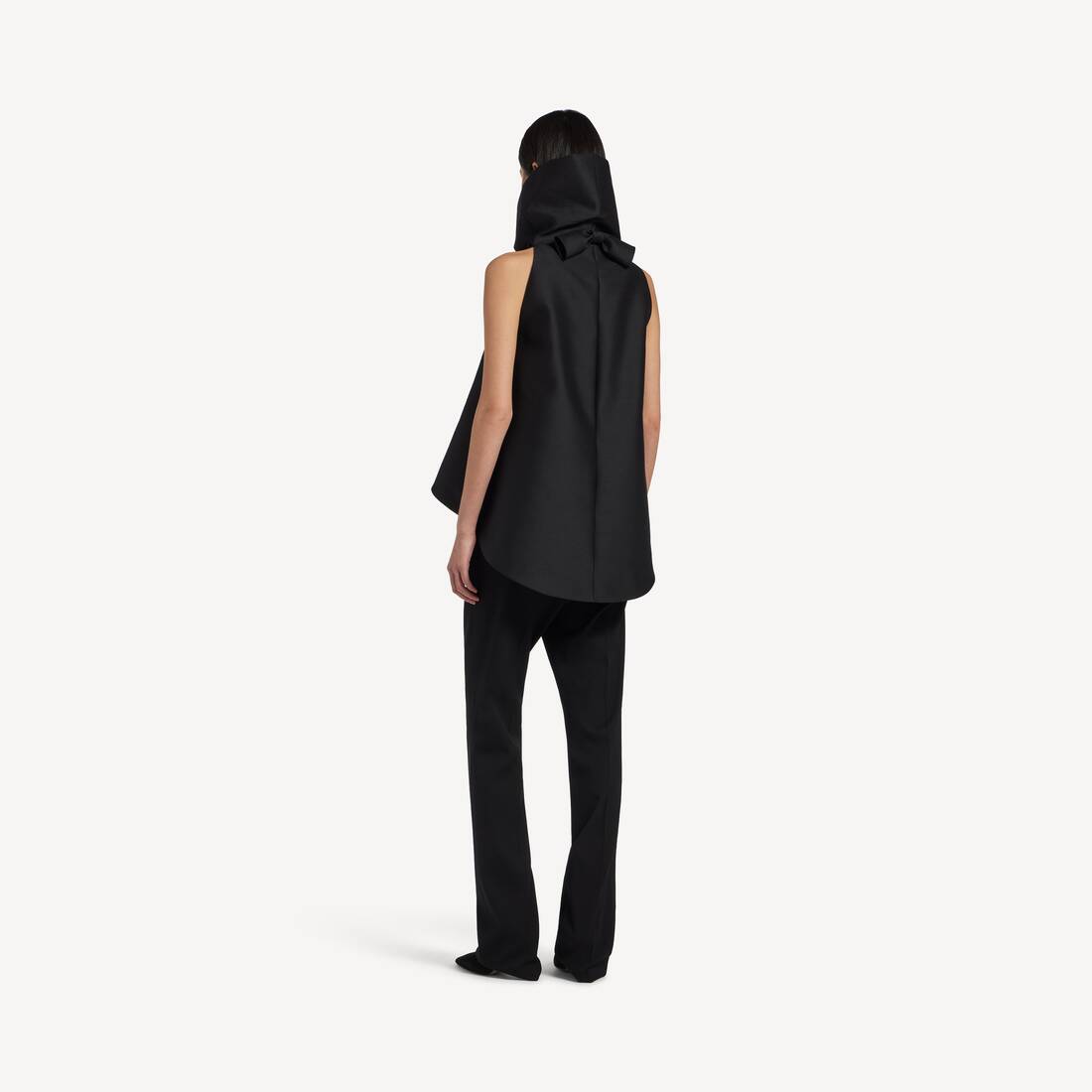 Top A Collo Alto  da Donna in Nero | Balenciaga Italia IT - Image 4
