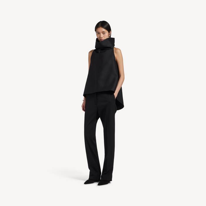 Top De Cuello Alto  para Mujer en Negro - Mujer | Balenciaga Espa&ntilde;a ES - Image 3