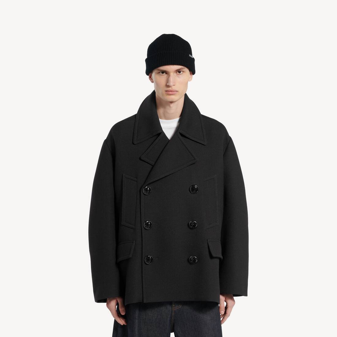 Caban Court pour Homme en Noir | Balenciaga France FR - Image 5